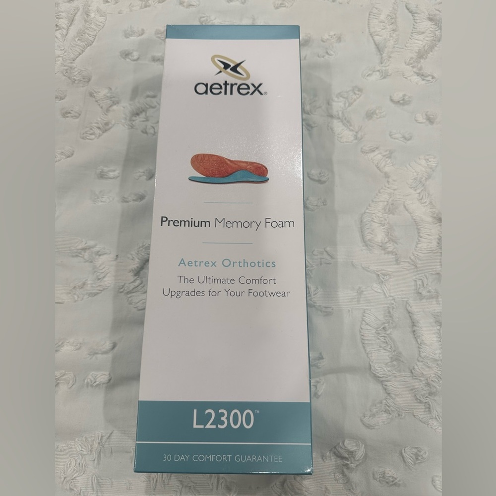 Aetrex premium memory foam insoles L2300 men size 8